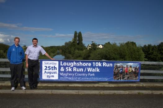 Brendan Crealey, race organiser and Colin Baines Sports Development officer at Craigavon Borough Council. 